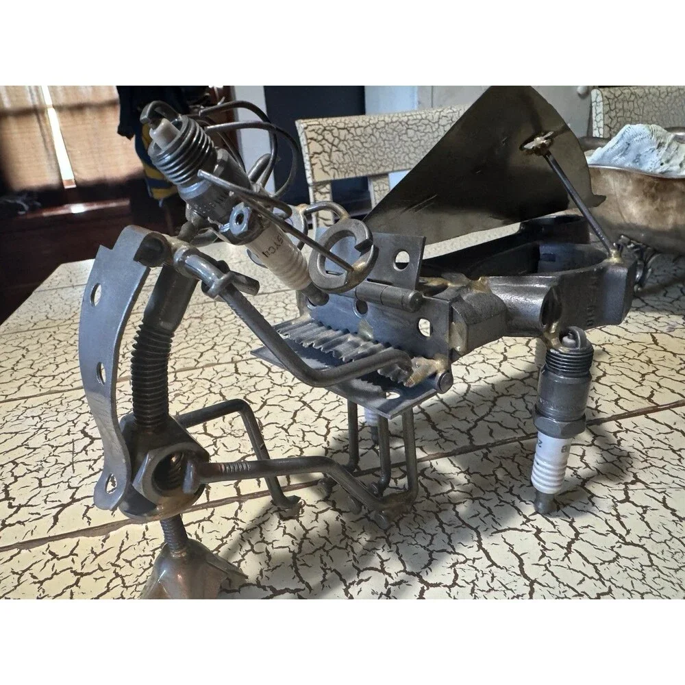 Bill Westfall - Piano Playing - Signed Nutz & Boltz Sculpture Original Metal Art